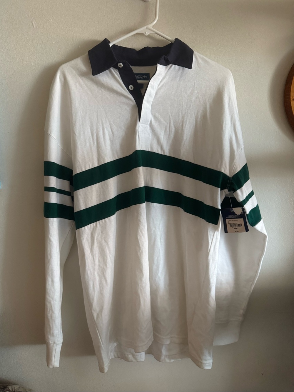 Y2K Arizona Jean Company Oversized Rugby Shirt NWT